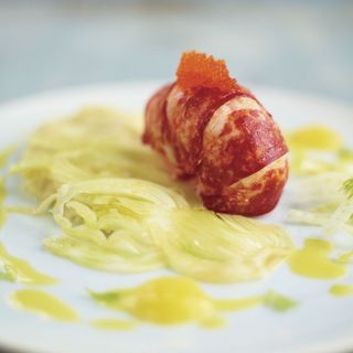 Lobster tail, fennel puree