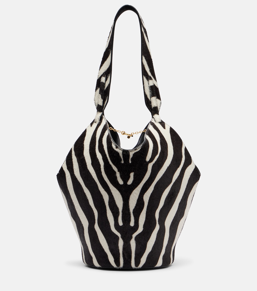 Khaite , Lotus Mini calf hair and suede tote bag