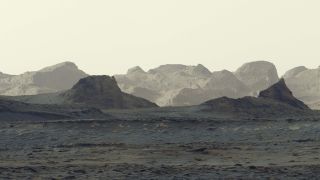 Mars landscape panorama.