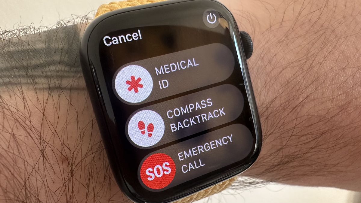 Apple Watch in SOS mode