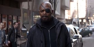 Samuel L. Jackson as Nick Fury in Avengers: Infinity War