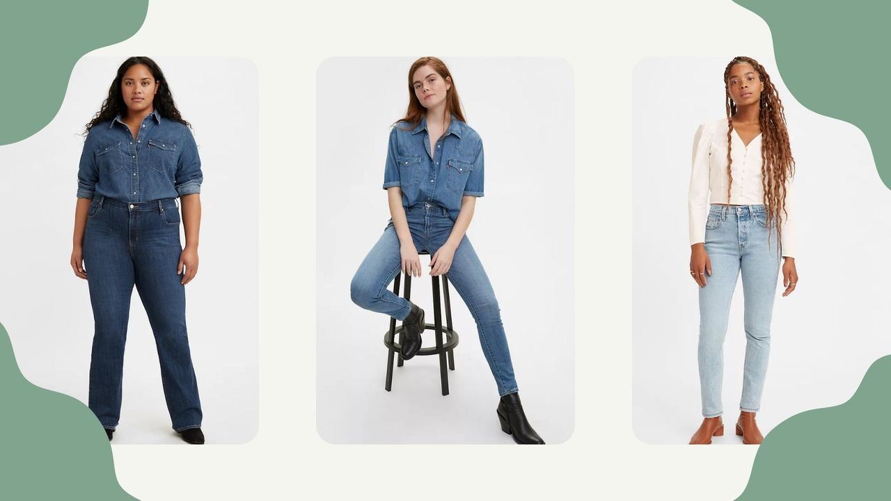 Three models in levi&#039;s jeans review