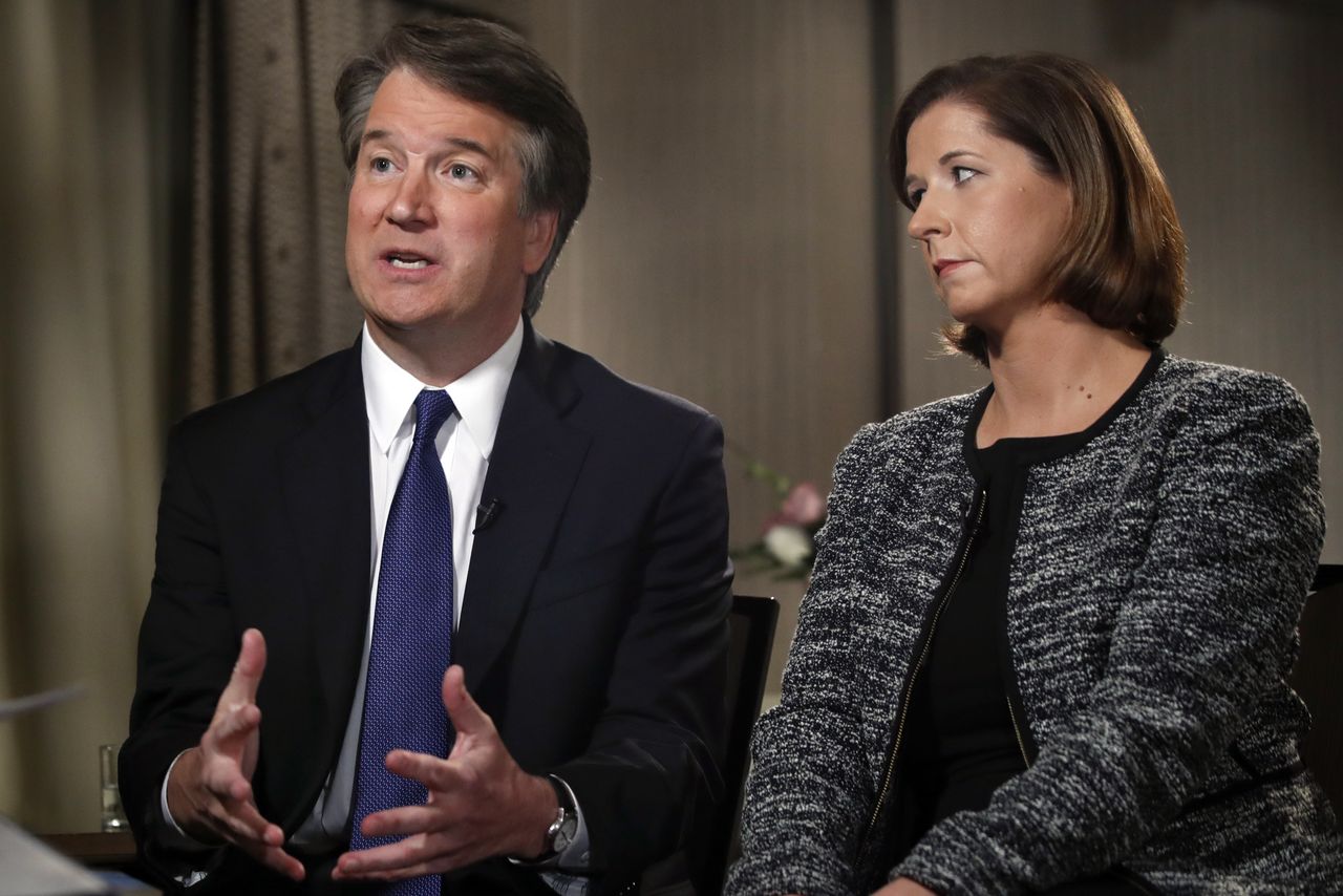 Brett Kavanaugh and his wife, Ashley Kavanaugh.