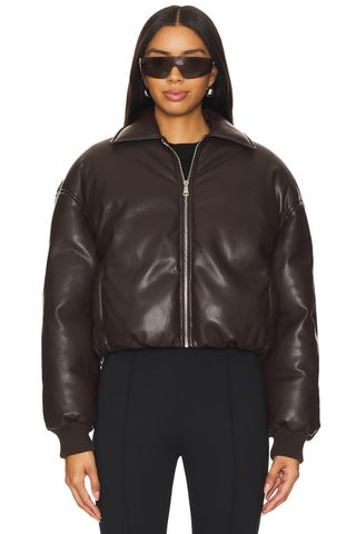 Sanja Faux Leather Jacket