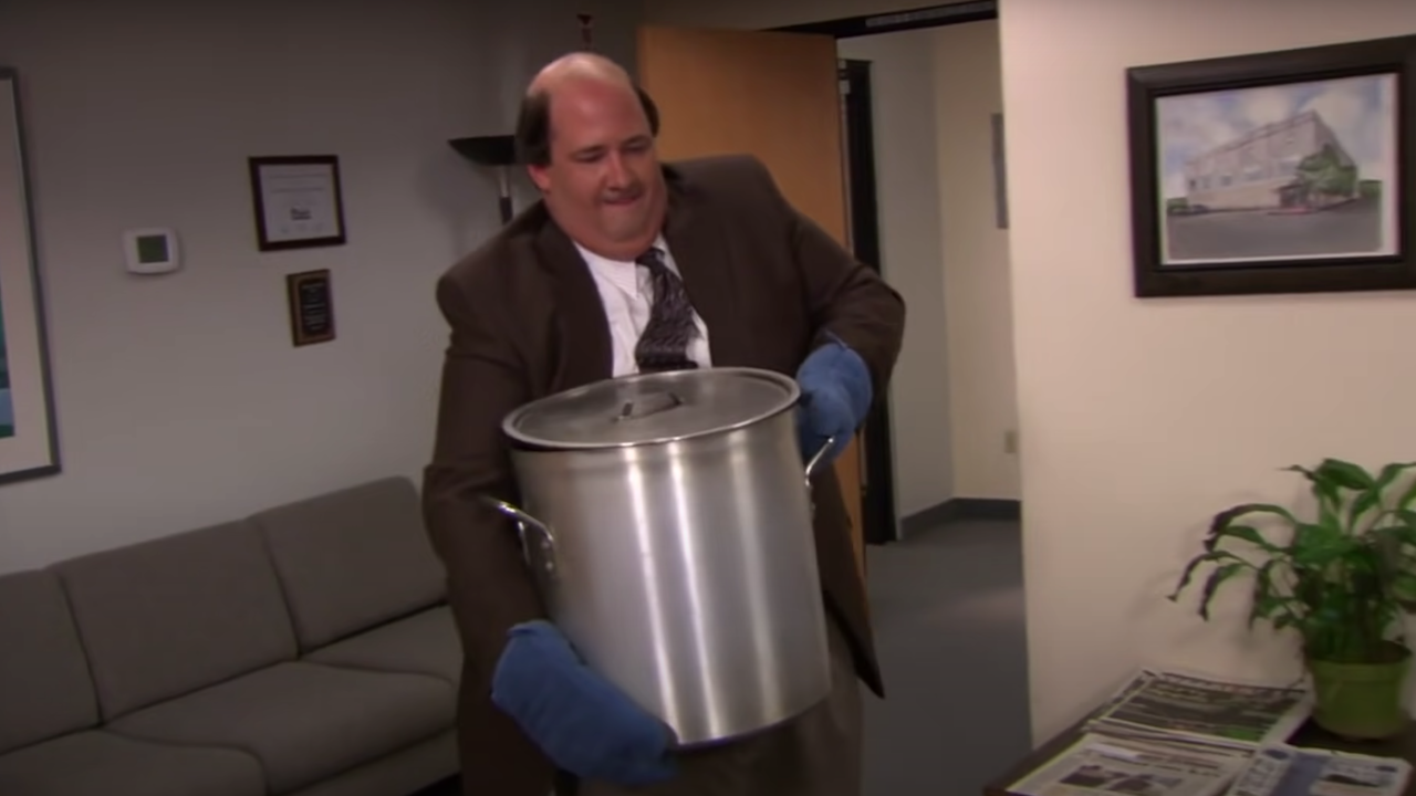 Kevin Malone and his chili in The Office screenshot