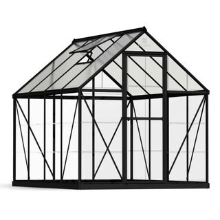 black hybrid polycarbonate hobby greenhouse