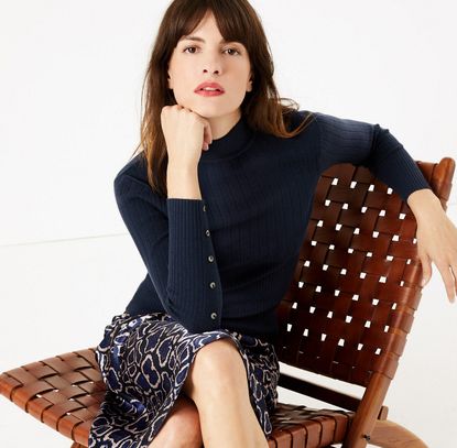 model wearing M&S autumn collection