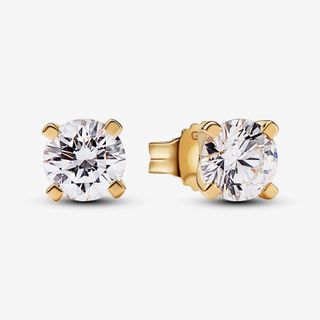 Pandora Era Lab-Grown Diamond Stud Earrings 1.00 Carat Tw 14k Gold