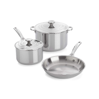 Le Creuset Signature 5-Piece Stainless Steel Cookware Set: $830