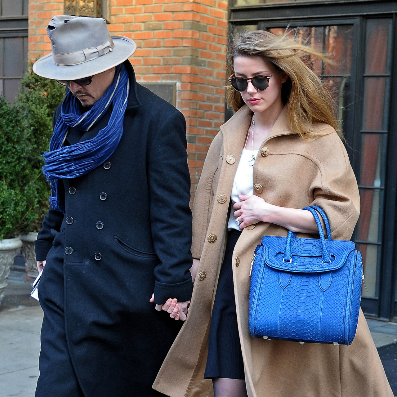 Celebrity sighting of Johnny Depp and Amber Heard in NYC 2014