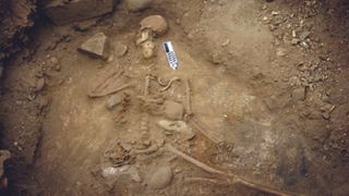 Archaeologists unearthed the skeleton in a coastal area near Chile's Atacama Desert.