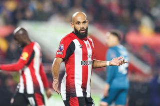 Bryan Mbeumo of Brentford participates in the Premier League match between Brentford and Bournemouth at the Gtech Community Stadium in Brentford, England, on November 9, 2024. (Photo by MI News/NurPhoto via Getty Images)