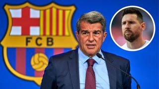 Lionel Messi Barcelona Joan Laporta