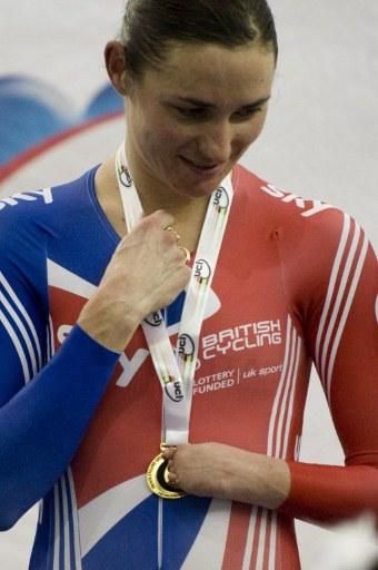 Sarah Storey (Great Britain) was part of the gold medal-winning women's team pursuit squad.
