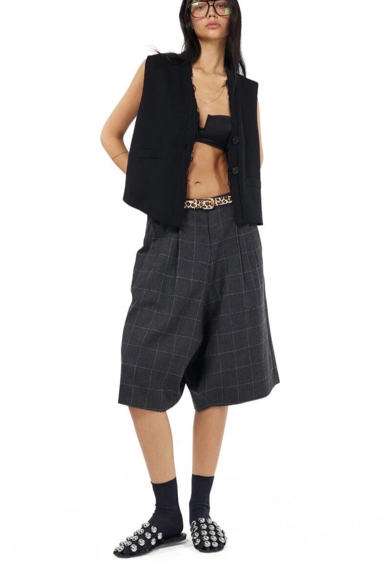 Number Project, Wool Wide Bermuda Shorts