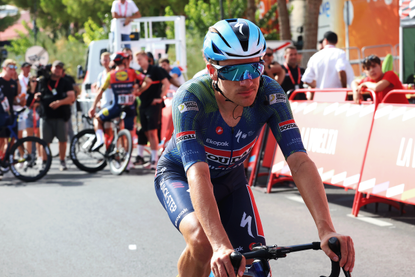 Ethan Hayter of Great Britain and Team Soudal Quick-Step crosses the finish line during the La Vuelta - 81st Tour of Spain 2026, Stage 10 a 184.7km stage from Alcaraz to Elche de la Sierra 642m / #UCIWT / on September 01, 2026 in Elche de la Sierra, Spain. (Photo by Alexander Hassenstein/Getty Images)
