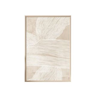 Abstract Beige Canvas Wall Art