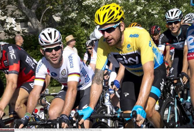 The two riders to wear yellow at the Tour of California