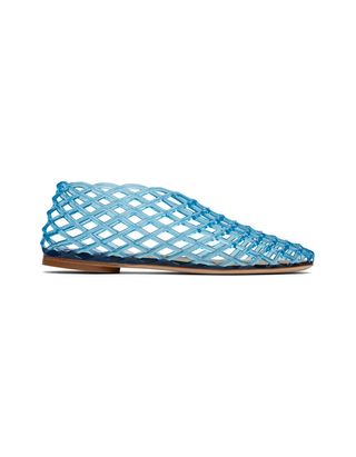 Blue Mara Flat Sandals