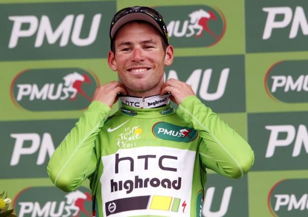 Mark Cavendish (HTC-Highroad) was all smiles on the podium