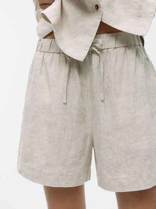 Linen Shorts - Beige - Arket Gb
