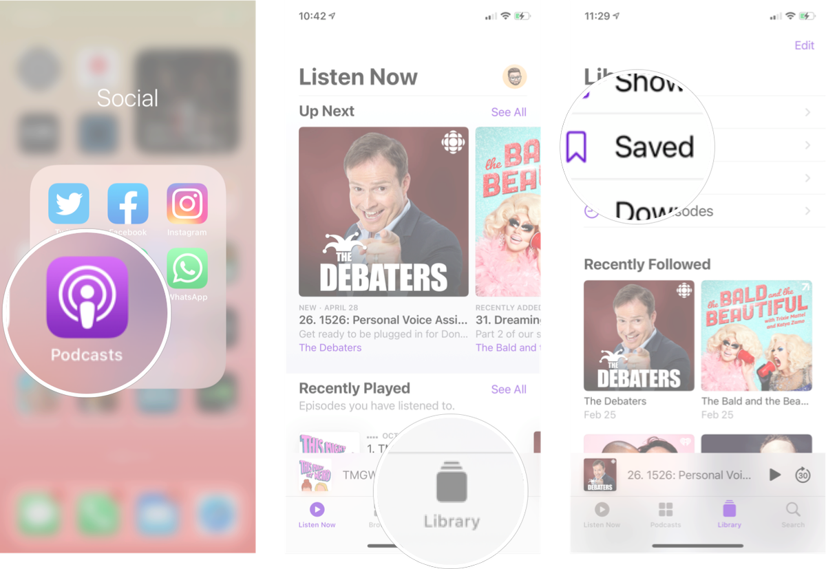 How to save and download episodes in the Podcasts app on iPhone and ...