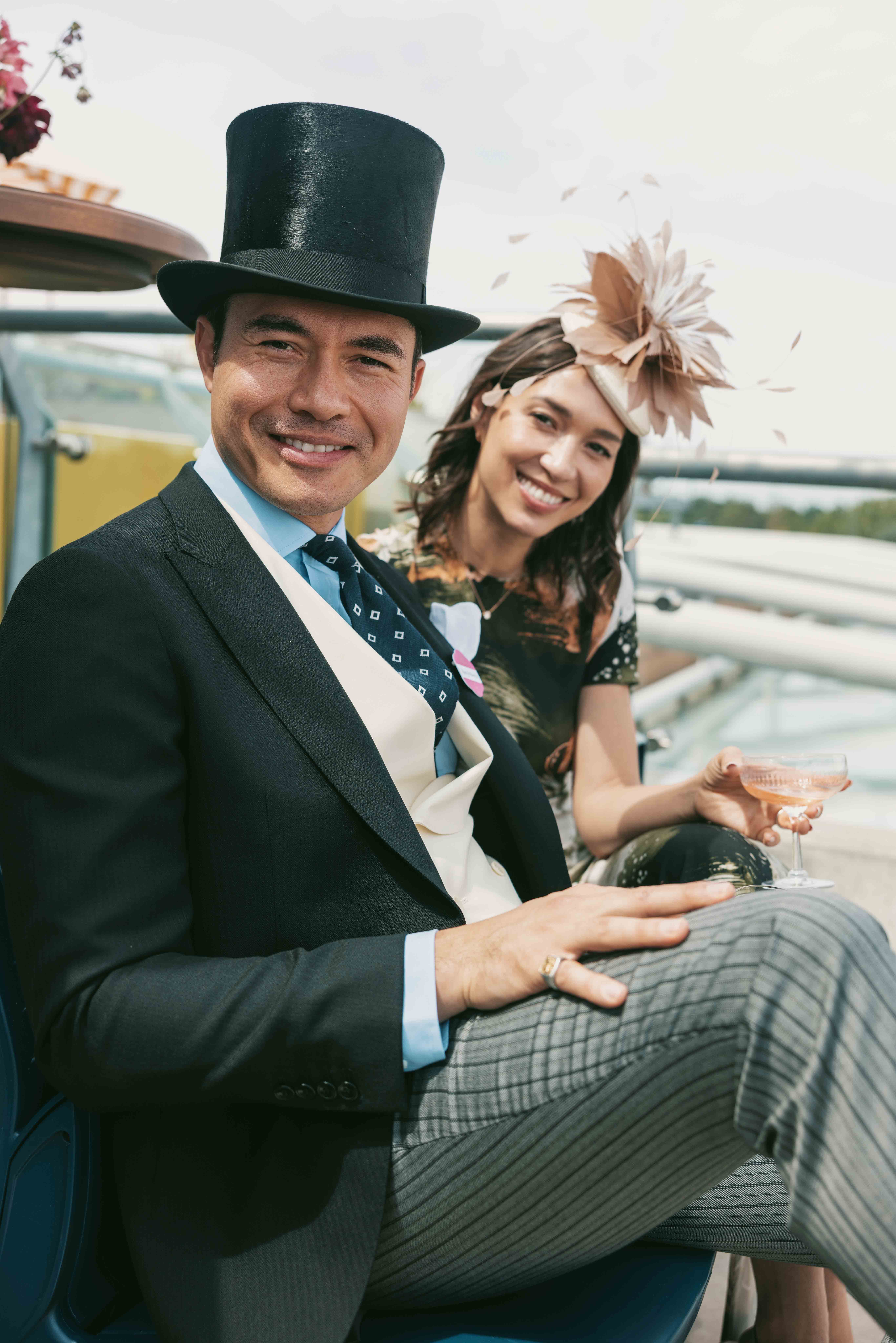 Racegoers attend Royal Ascot.
