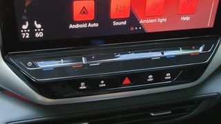 Infotainment controls inside of the VW ID.4 AWD