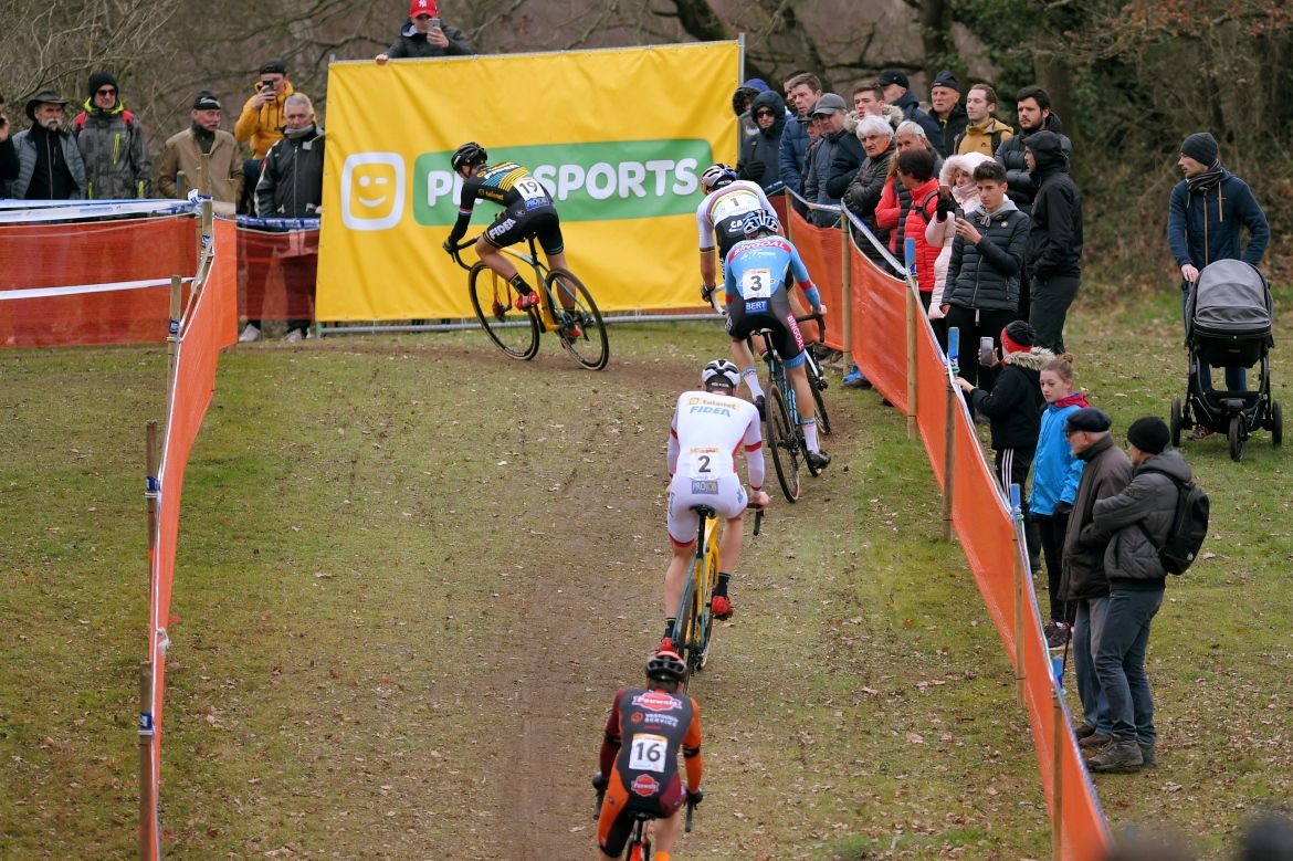 The stronger riders pull away