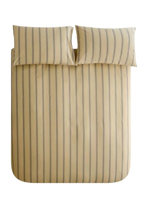 Striped Percale Duvet Cover