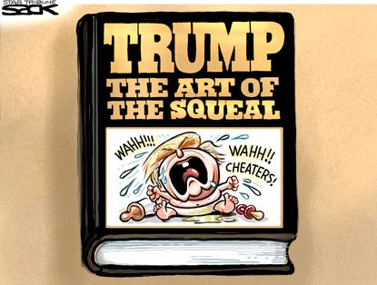 Political Cartoon U.S. Trump Baby 2016