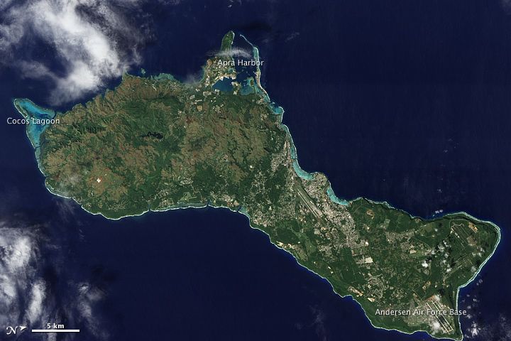 Guam, as seen by NASA&#039;s Earth Observing-1 (EO-1) satellite