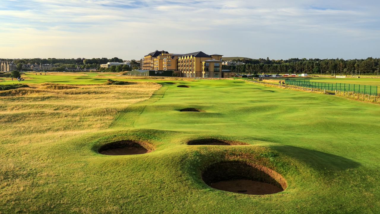 The approach to the green at The Old Course, St Andrews