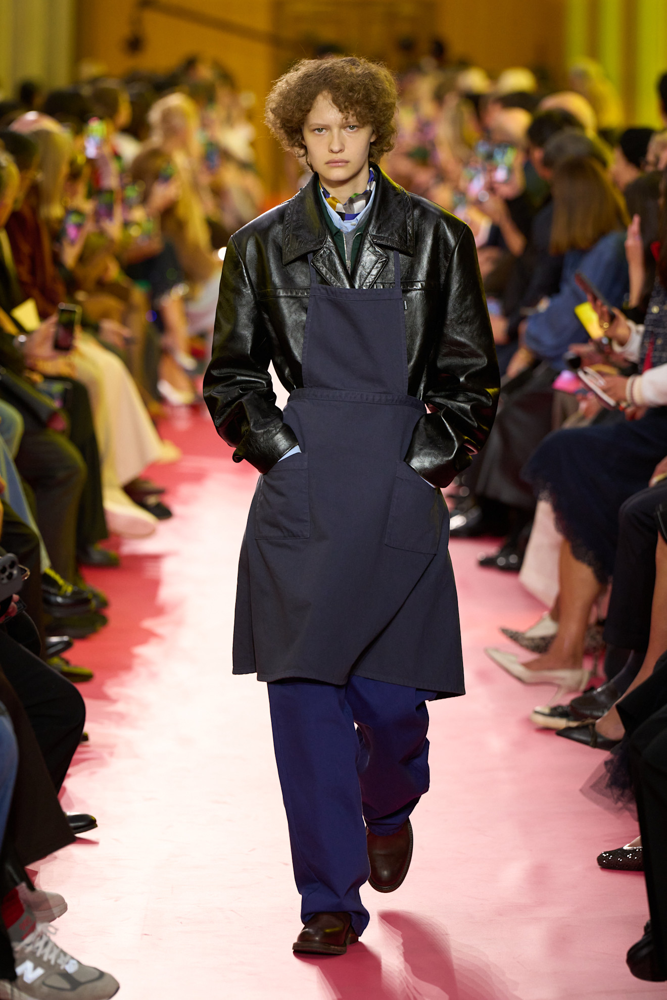 models on the Miu Miu Spring 2026 runway
