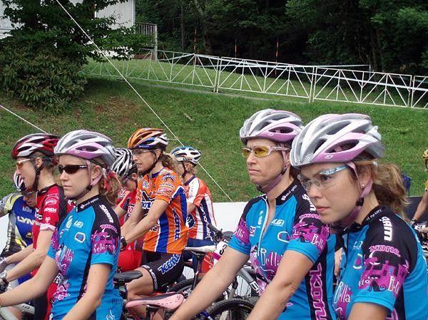 The ladies looking focused