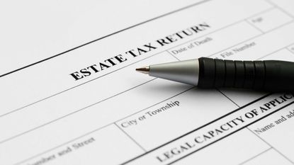picture of an estate tax return form