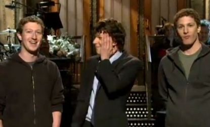 "Those guys are such nerds," said the real Mark Zuckerberg about Jesse Eisenberg and Andy Samberg's attempt to play him on "Saturday Night Live."