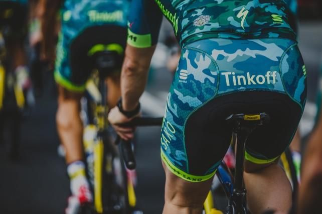 Tinkoff-Saxo trains in Gran Canaria.