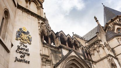 Exterior of the Royal Courts of Justice, High Court and Court of Appeal of England and Wales