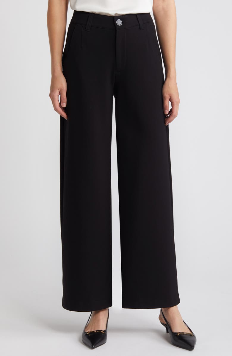 Whitney 'ab'solution Skyrise Flat Front Wide Leg Pants