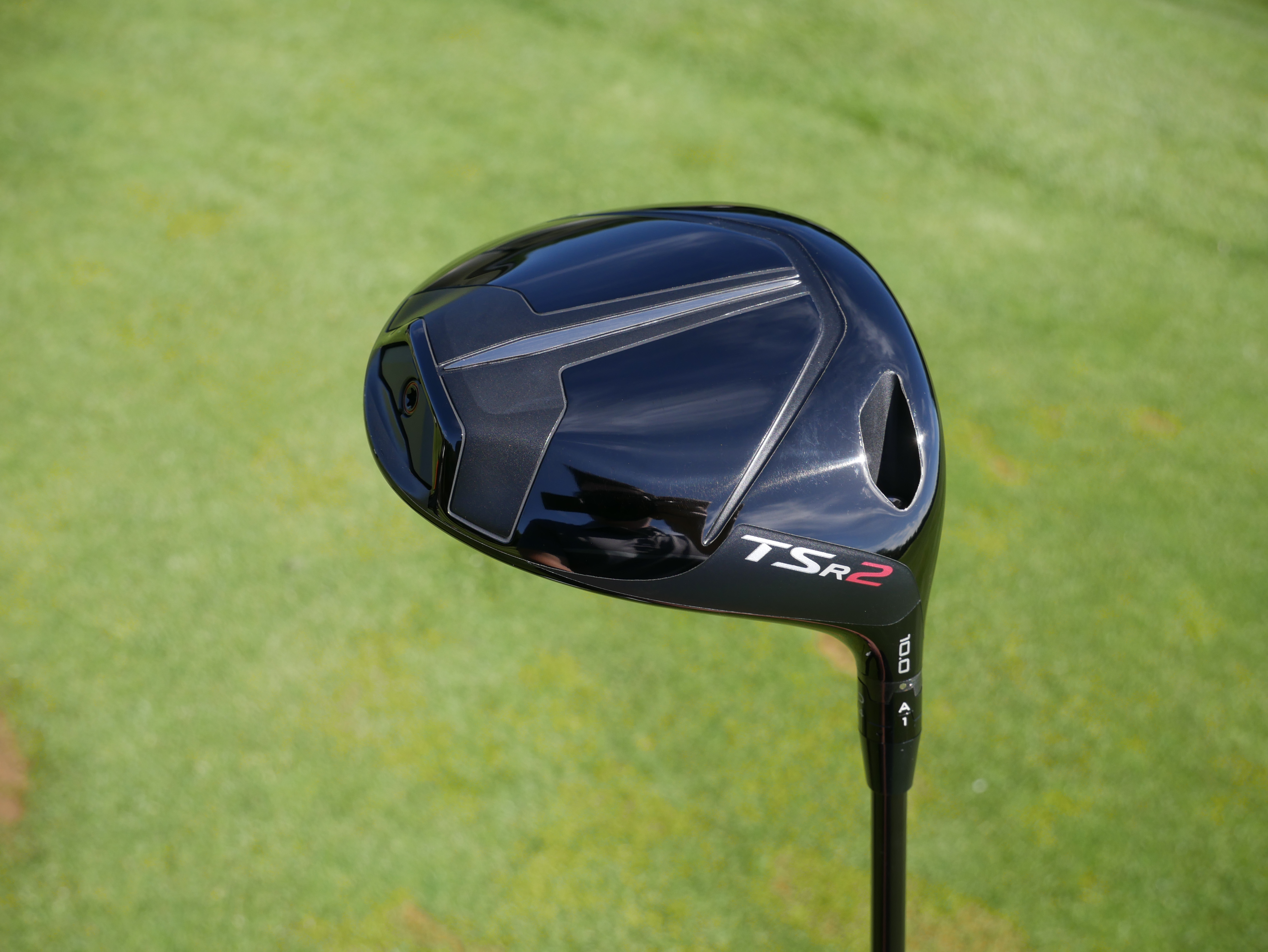 The bottom of the Titleist TSR2 Driver