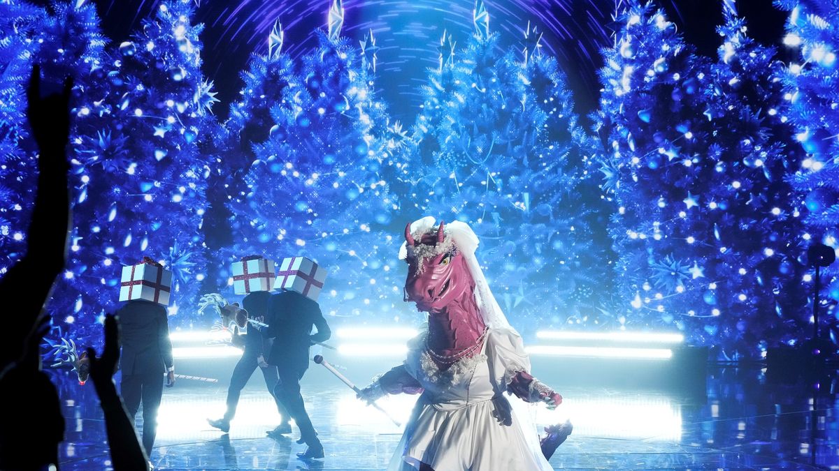 Bride performs in The Masked Singer Seasonal Sing-A-Long Spectacular