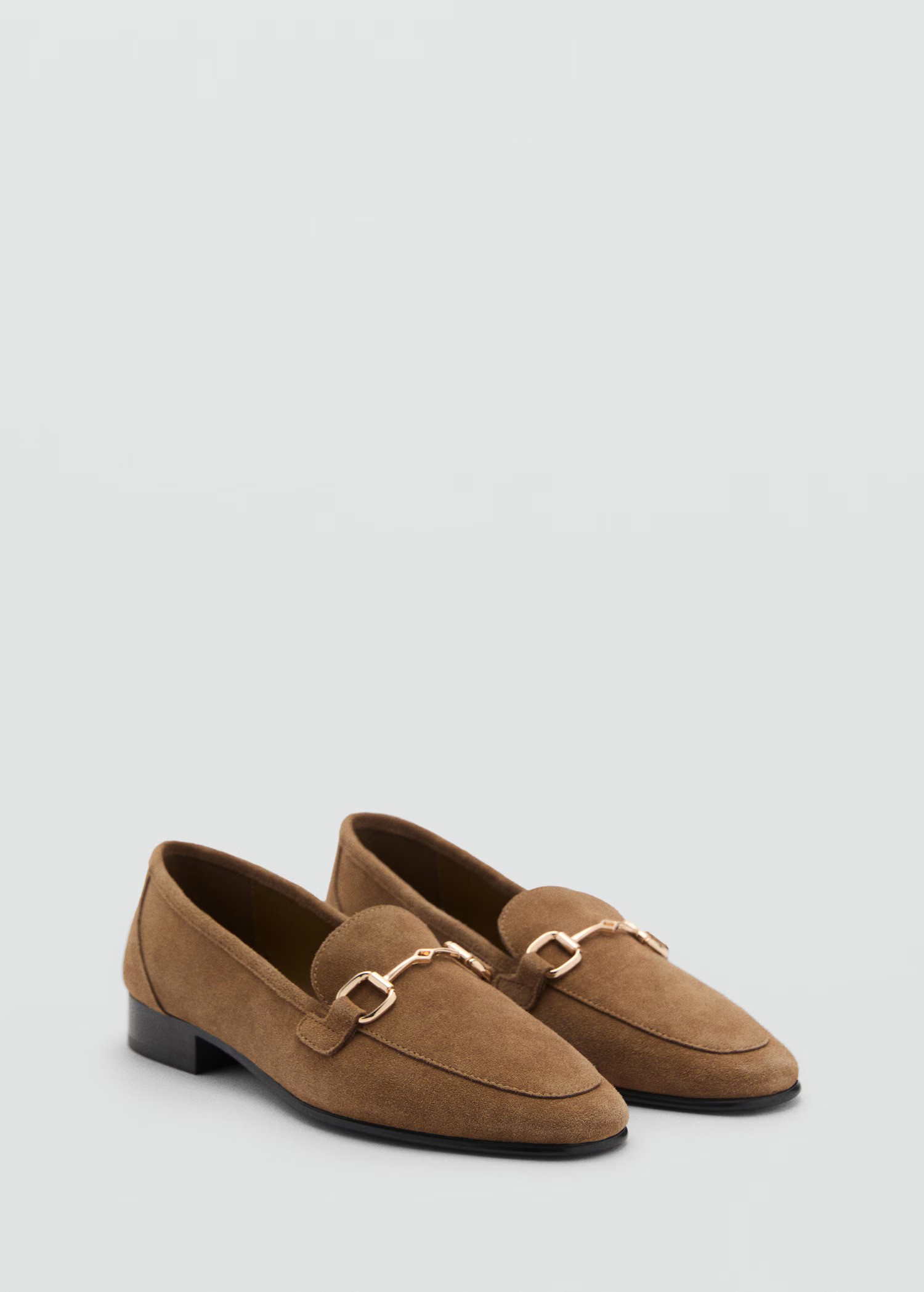 MANGO, Suede Moccasin Loafers