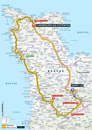 Tour De France 2016 Stage 2 Map