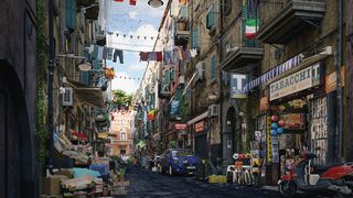 ZBrush 2023 review; a complex street scene modelling in ZBrush