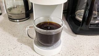 Keurig K-Slim cup with coffee