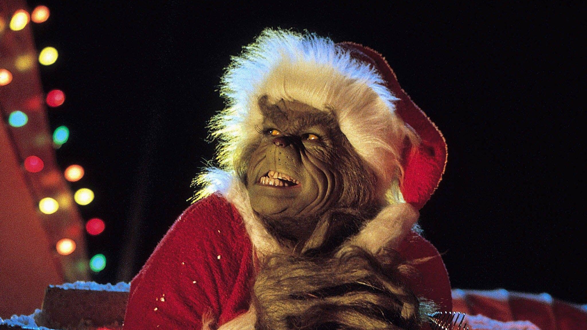 Jim Carrey in How the Grinch Stole Christmas