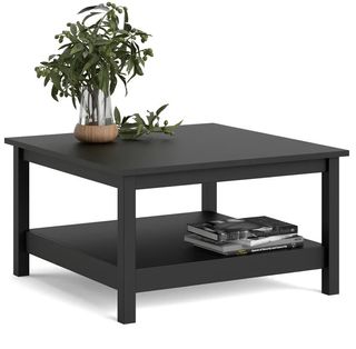 Black two-tier coffee table