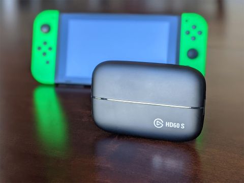Elgato Hd60 S Capture Card With Switch Behind