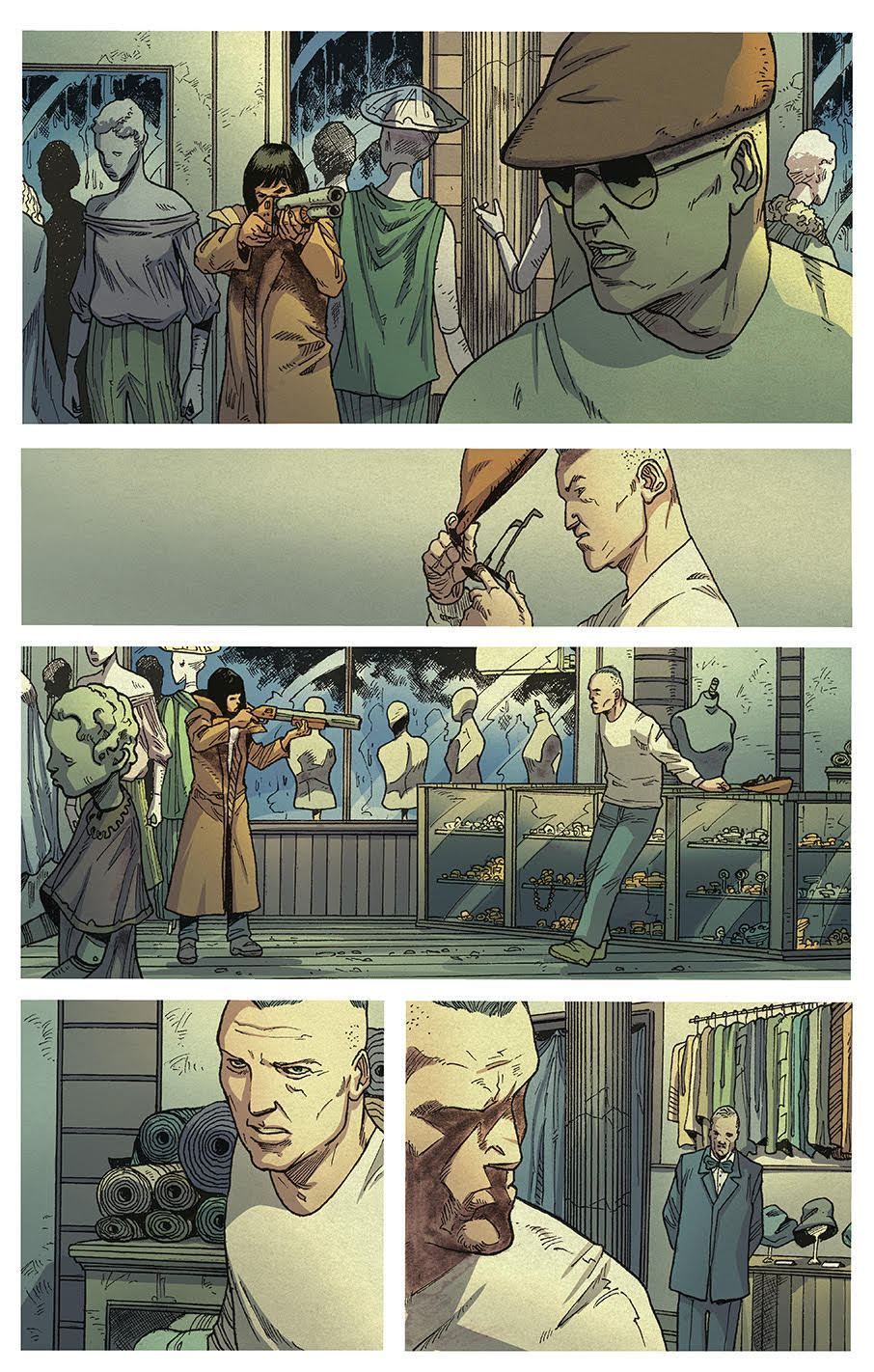A sneak peak at the new "Blade Runner: 2029" comic series from Titan Comics.